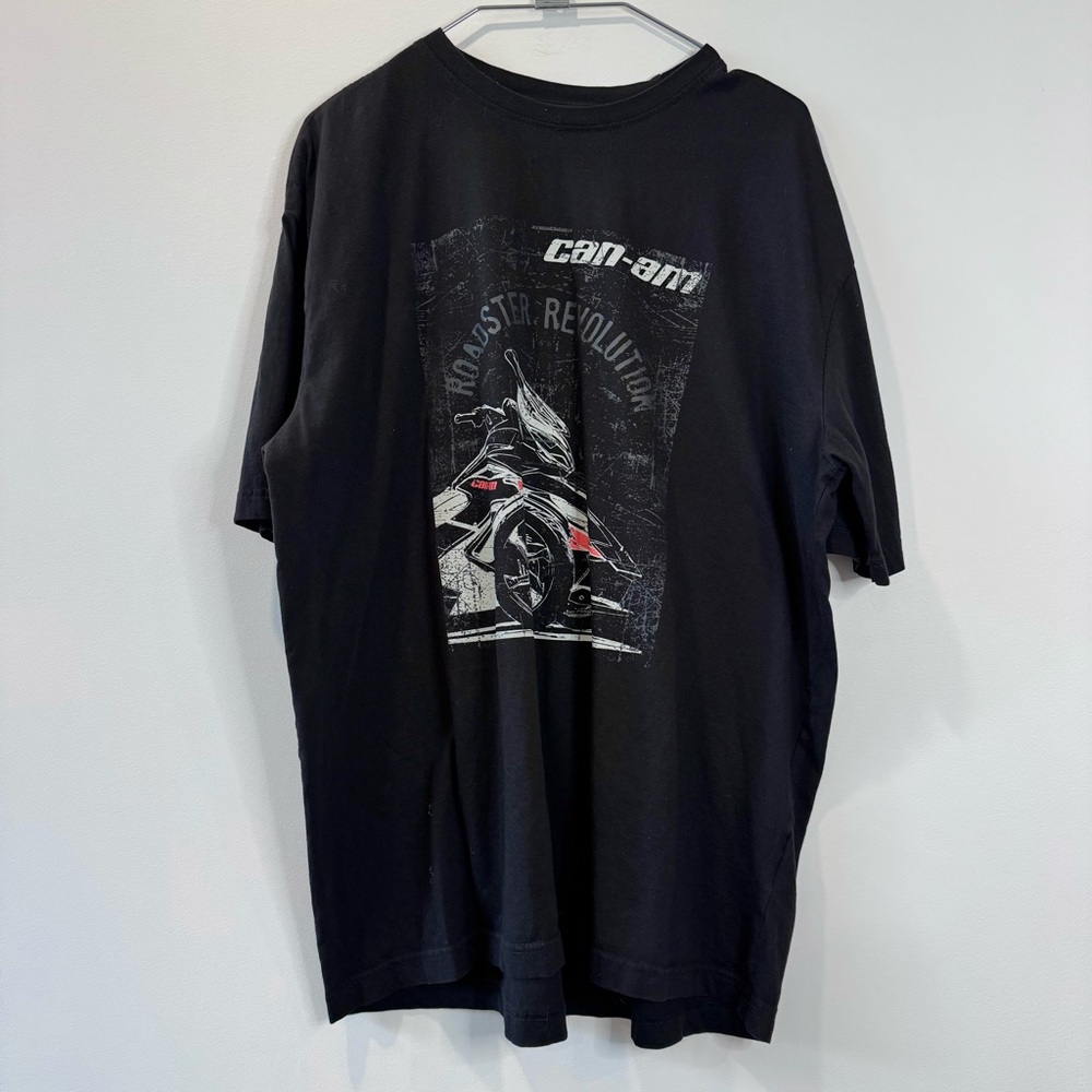 🛍️4 for 20$ / Can-am Crewneck Short Sleeve Tee / Black / XL
